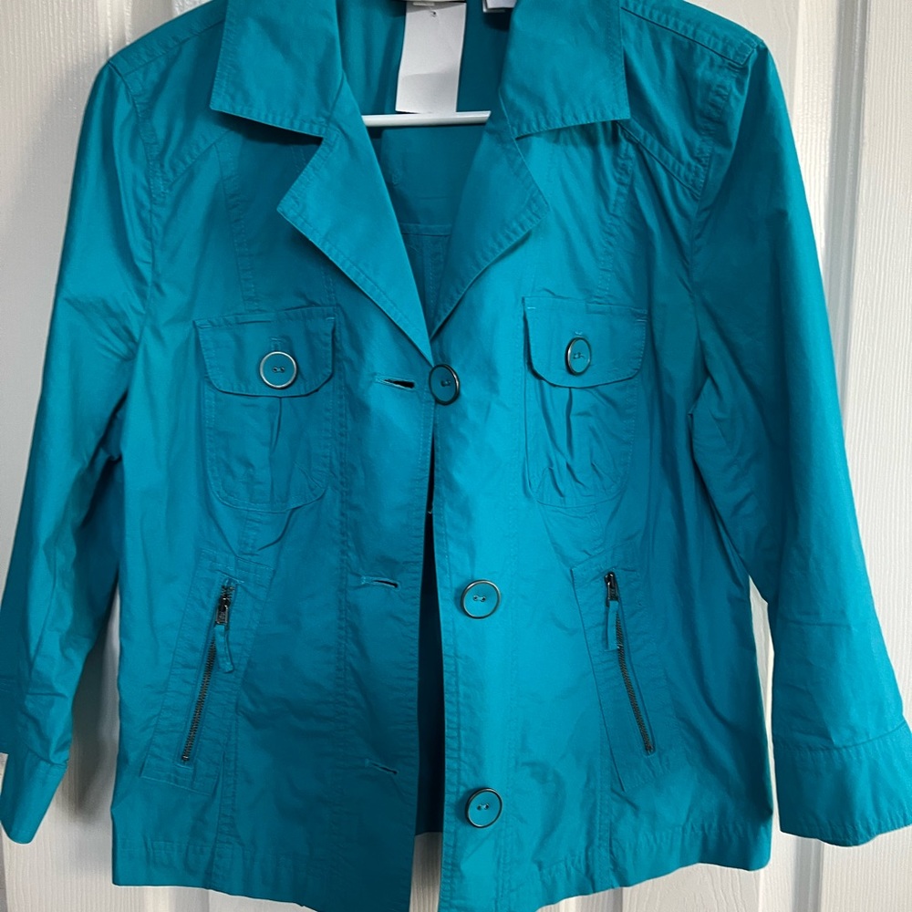 Turquoise Ladies Chico’s Jacket